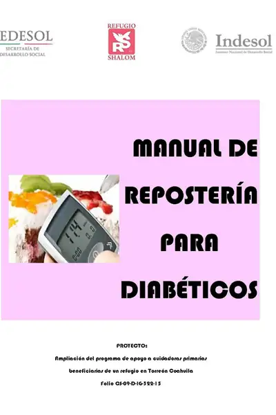 Portada del libro: Manual De ReposteríA Para DiabéTicos