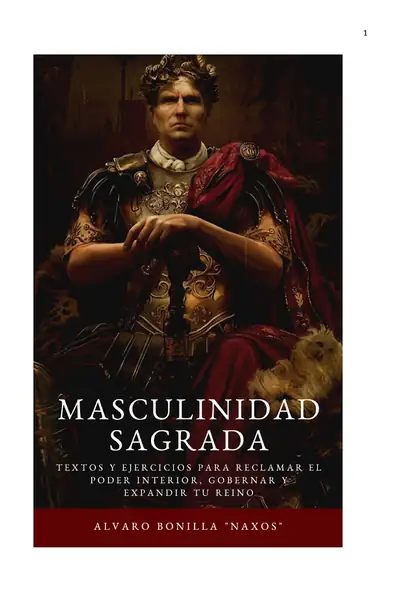Portada del libro: Masculinidad Sagrada Alvaro Bonilla