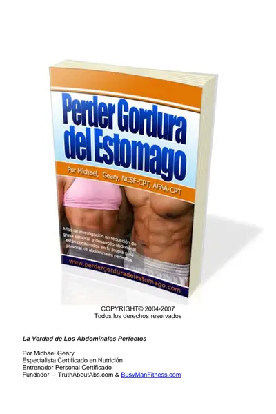 Portada del libro: Abdominales Perfectos