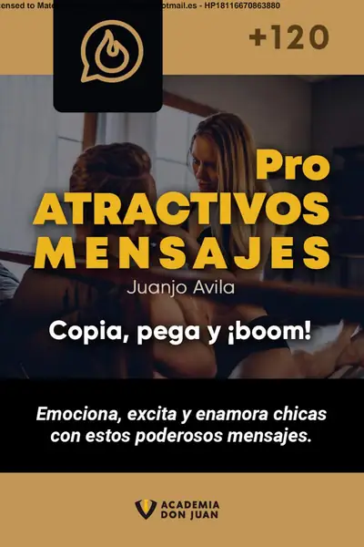 Portada del libro: 1+Atractivos+Mensajes+Pro+ +Juanjo+Avila