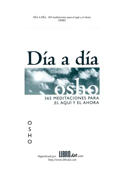Portada del libro: 365 Meditaciones Para El Aqui Y Ahora Osho