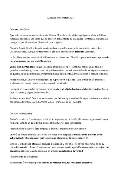 Portada del libro: Meditaciones Metafisicas