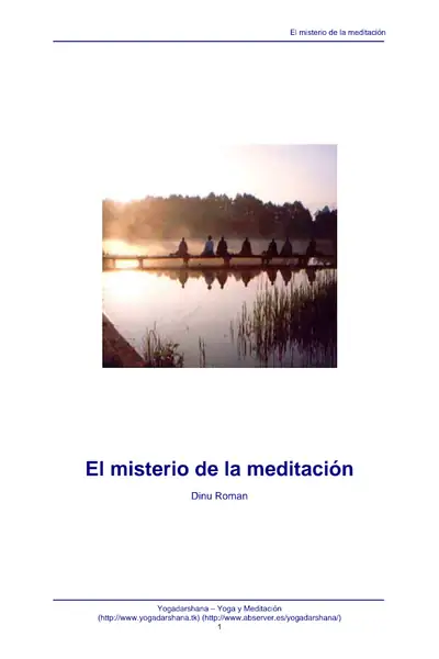 Portada del libro: El Misterio De La Meditacion