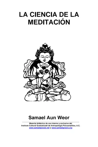 Portada del libro: Ciencia Meditacion Samael Aun Weor