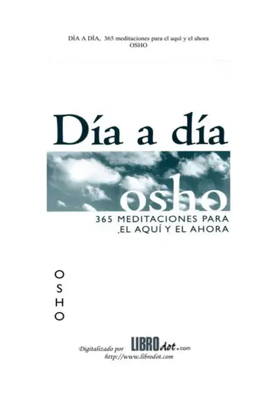 Portada del libro: Dia A Dia 365 Meditaciones Osho