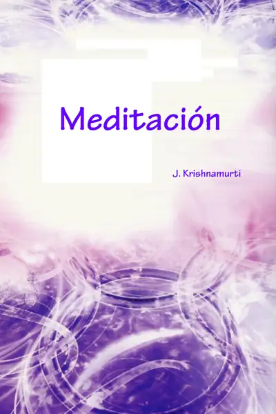 Portada del libro: Meditacion Jiddu Krishnamurti