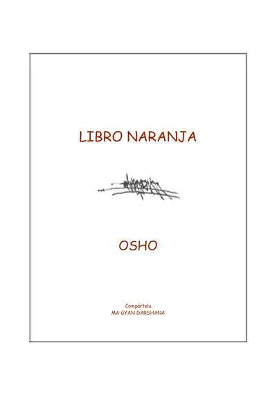 Portada del libro: El Libro Naranja Osho