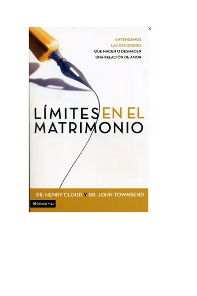Portada del libro: LíMites En El Matrimonio