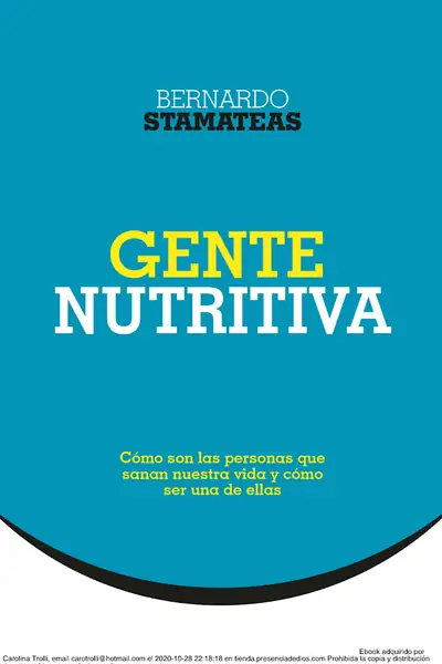 Portada del libro: Gente Nutritiva Stamateas