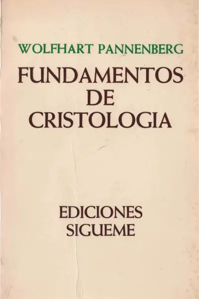 Portada del libro: Fundamentos De Cristologia Pannenberg, Wolfhart