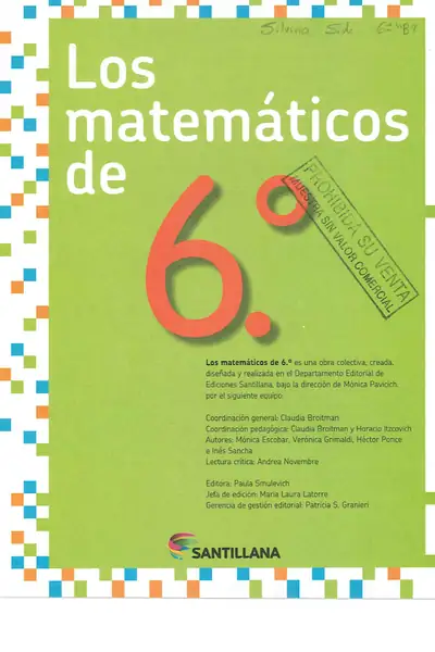 Portada del libro: 2 Los MatemáTicos De 6to