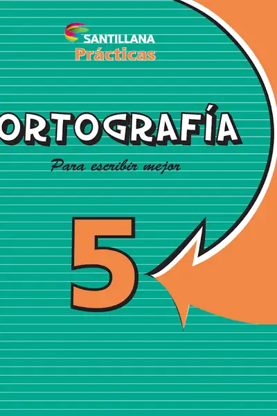 Portada del libro: 5º Ortografia 5