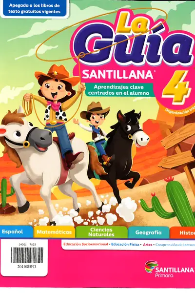 Portada del libro: 16 Santillana 4° Alumno2021