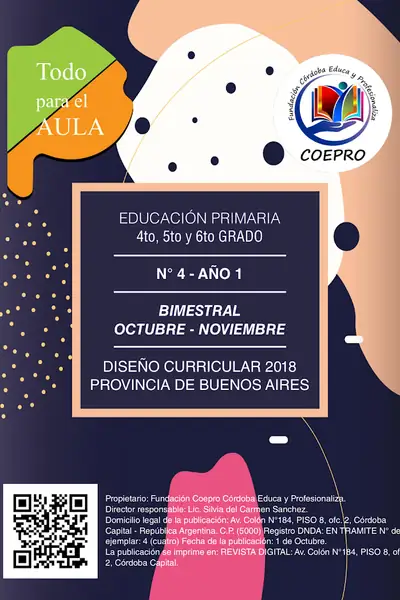 Portada del libro: Octubre Noviembre 2018 Segundo Ciclo