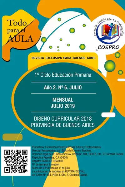 Portada del libro: Julio 2019 Primer Ciclo