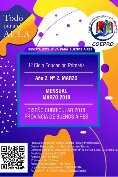 Portada del libro: Marzo 2019 Primer Ciclo