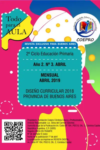 Portada del libro: Abril 2019 Segundo Ciclo