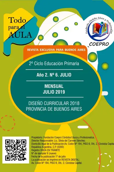 Portada del libro: Julio 2019 Segundo Ciclo