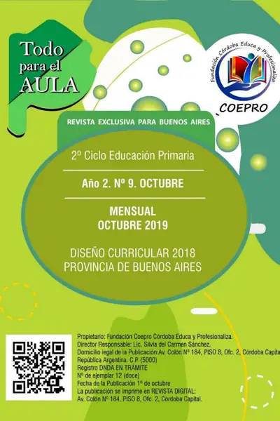 Portada del libro: Octubre 2019 Segundo Ciclo