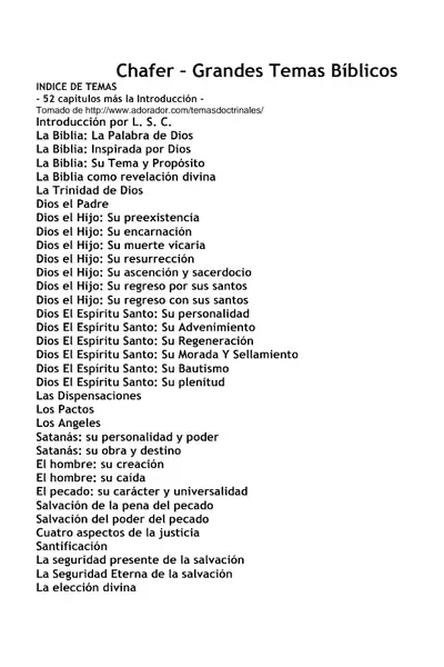 Portada del libro: Lewis S Chafer Grandes Temas Biblicos