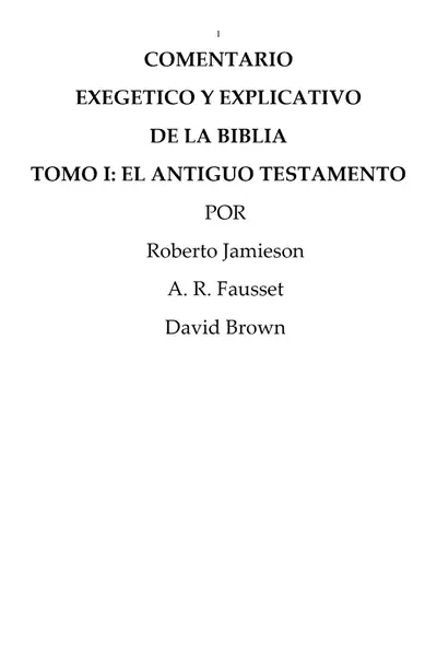 Portada del libro: Comentario Exegetico Y Explicativo De La