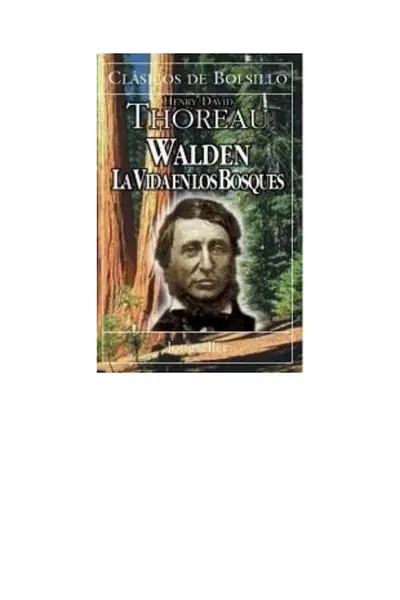 Portada del libro: Thoreau Henry David Walden