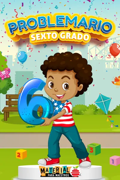Portada del libro: Problemario MatemáTico 6to Grado