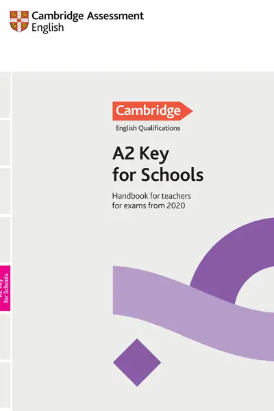 Portada del libro: A2 Key For Schools Handbook 2020