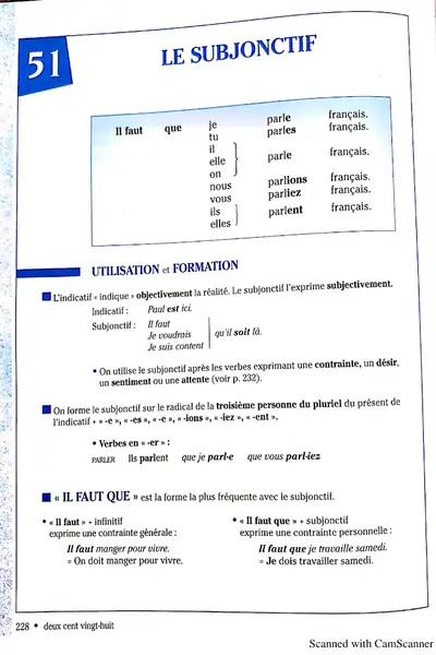 Portada del libro: Le Subjonctif