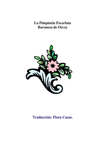 Portada del libro: Orczy, Baronesa De La Pimpinela Escarlata