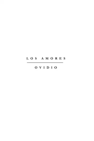 Portada del libro: Ovidio Los Amores