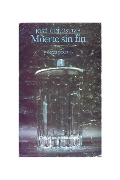 Portada del libro: Gorostiza, Jose Muerte Sin Fin