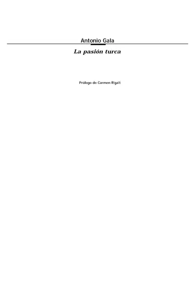 Portada del libro: Gala, Antonio La Pasion Turca2