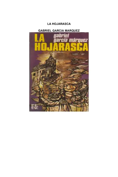 Portada del libro: La Hojarasca