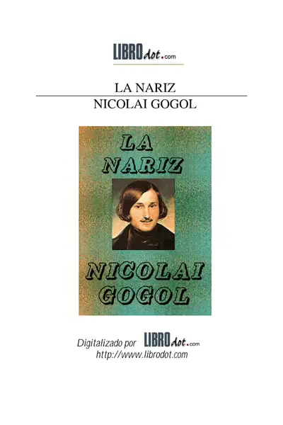 Portada del libro: Gogol, Nicolai La Nariz