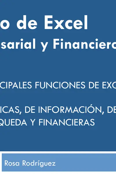Portada del libro: 0088 Excel Empresarial Y Financiero