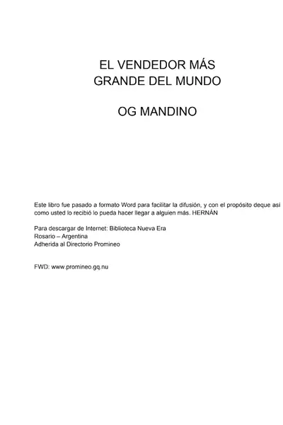Portada del libro: 20 Elvendedormasgrandedelmundo 1