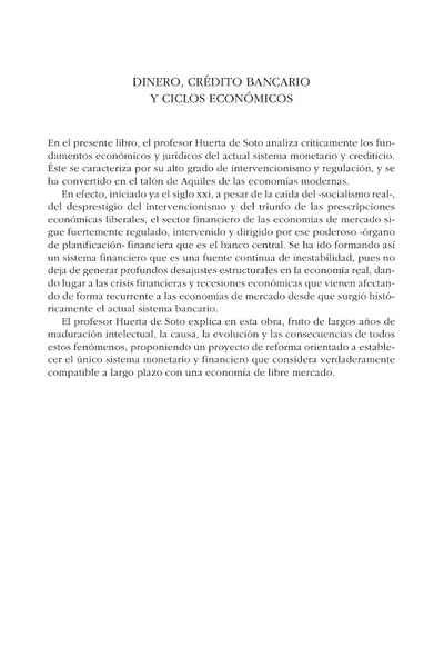 Portada del libro: Dinero CréDito Bancario Y Ciclos EconóMicos