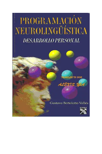 Portada del libro: Bertoloto Gustavo Programacion Neurolenguistica Desarrollo Personal