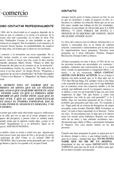 Portada del libro: Como Contactar Profesionalmente José Bobadilla