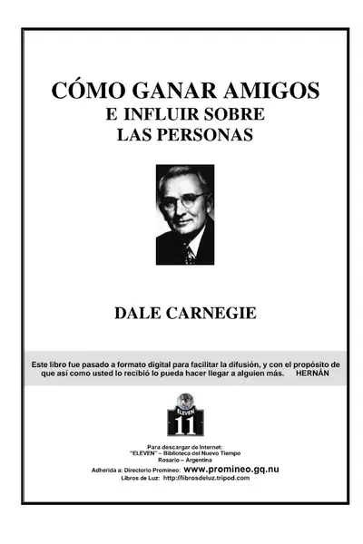 Portada del libro: Como Ganar Amigos E Influir Sobre Las Personas Carnegie Dale