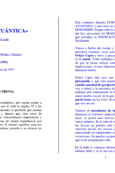 Portada del libro: Curacion Cuantica Deepak Chopra
