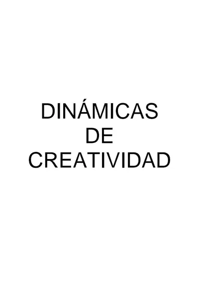 Portada del libro: DináMicas De Creatividad