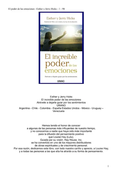 Portada del libro: El IncreíBle Poder De Las Emociones