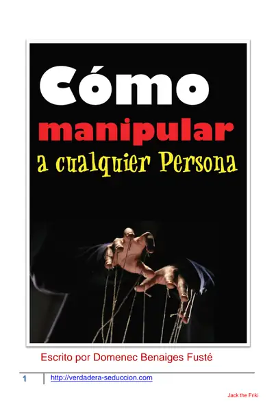 Portada del libro: Como Manipular A Cualquier Persona
