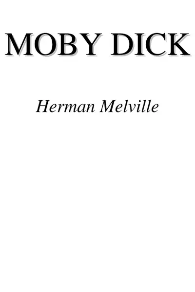 Portada del libro: Moby Dick Herman Melville