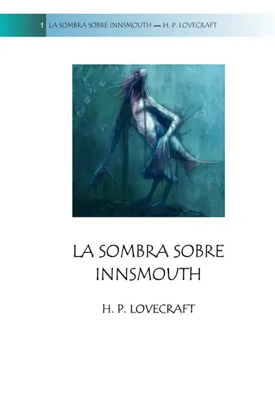 Portada del libro: La Sombra Sobre Innsmouth H P Lovecraft
