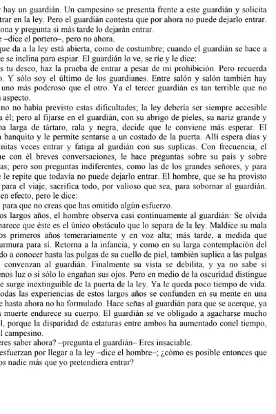 Portada del libro: Ante La Ley Kafka Franz