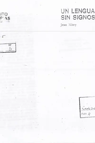 Portada del libro: Mitry, Jean Un Lenguaje Sin Signos