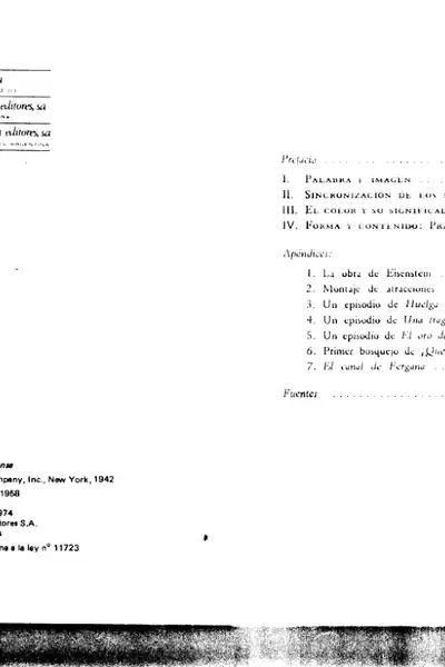Portada del libro: Eisenstein Sergio El Sentido Del Cine